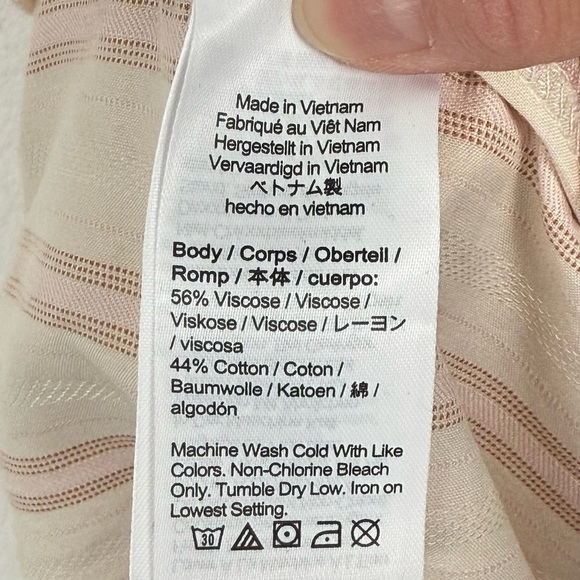 NWT J.Crew Striped Lounge Set - Top XXL / Pants 16 – Rust & Cream Coordinates - Picture 11 of 16